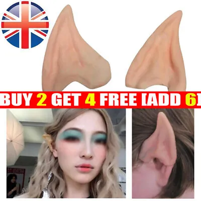 £2.54 • Buy Elf Ears Easy Fit Latex Elf Ears Halloween Party Hobbit Spock Fancy Dress Sale