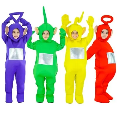 Teletubbies Costume Party Fancy Dress Up Outfit Unisex Dipsy Kids TV Jumpsuit • $36.99