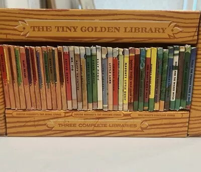 Vintage TINY GOLDEN LIBRARY 3 Complete Sets Miniature Books RARE • $225