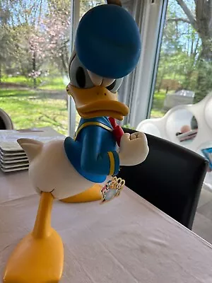Disney Rare Vintage Angry Donald Duck Disney Big Figure 18 Inches Tall • $375