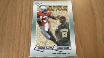 LeBRON JAMES ROOKIE REVIEW ON FIRE ROOKIE CARD RC W/ MAURICE CLARETT • $39.99