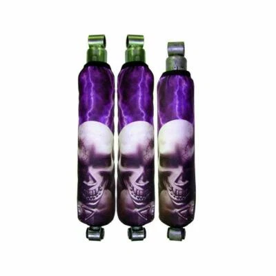 $29.67 • Buy Yamaha Rhino Set Of 4 Purple Lightning Skull Pile ATV Shock Cover #M202951