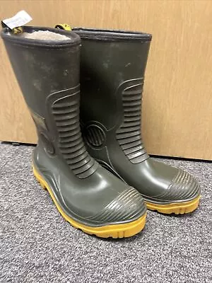 VASS Tex Fleece Lined Wellie Short Waterproof Boot - Size 8 - 5042-1-J • £35