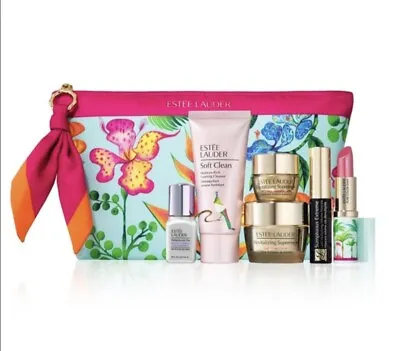 Estee Lauder 7pcs Gift Set Revitalizing Supreme+ Soft CleanSerumCandy Lipstick • $28