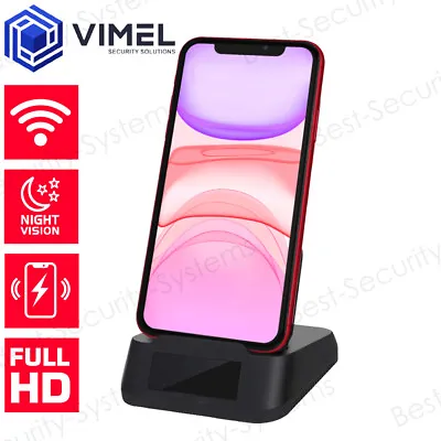 Home Wireless Mobile Phone Charger Camera IP 24/7 Security Proof Spy • $127.22