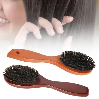 Flair Brush 100% Pure Boar Bristle Soft Hair Brush Bamboo Handle