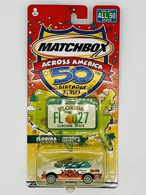 Matchbox Across America 50 Th Birthday Cars Florida FL027 2001 Mattel NIP • $11.49