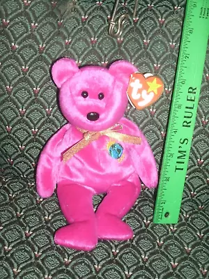 ULTRA RARE Ty Beanie Baby Millenium Bear Spelling Error-Multiple Other Errors. • $145.99