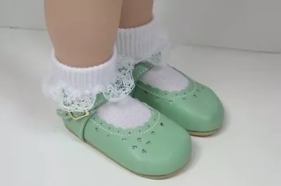 LT GREEN Heart Cut-Out W/Buckle LL Doll Shoes For 23  My Twinn Poseable (Debs*) • $14.19