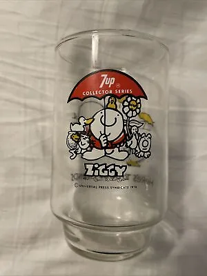 $10 • Buy 7-UP Collectors Series  Ziggy   Here's To Good Friends  Drinking Glass