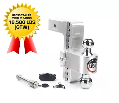 WeighSafe 180HITCH CTB8-2.5-KA 8  Drop Hitch 2.5  Receiver 18500LBS+Receiver Pin • $314