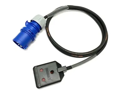 £18.25 • Buy 16 Amp Plug To 15 Amp Socket Adaptor Stage Lighting 16A-15A Jumper HO7 Lead