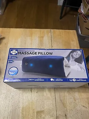 Sealy Vibrating Foldable Massage Pillow New In Box Hands Free Massage • $22.95