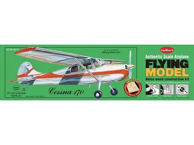 Guillows Cessna 170 1:18 Scale Balsa Model Kit 609mm WS #GUILL302LC • $90.49