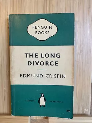 £4.99 • Buy The Long Divorce By Edmund Crispin  - Penguin Crime 1st Printing 1958