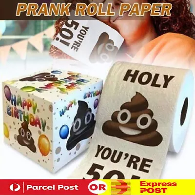 $13.49 • Buy Funny Toilet Paper Roll Birthday Decoration Birthday Gifts For Women Men Gift AU