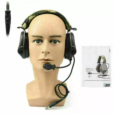 MSA SORDIN Noise Reduction Airsoft Microphone Military Combat Swat Headset UK` • £62.39