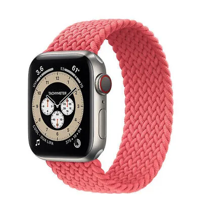 $5.69 • Buy Elastic Nylon Strap Braided Solo Loop Band For IWatch Apple Watch 7 6 SE 5 38 45