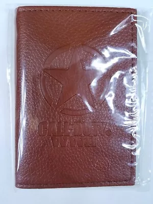 Call Of Duty WWII Brown Leather Wallet - Collector's Box Item - NEW! Collectible • $5.99
