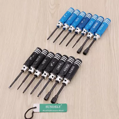 £14.18 • Buy 7 Pcs Steel Hex Screw Driver Tool Kit For RC Model Car Screw Driver Repair Tool