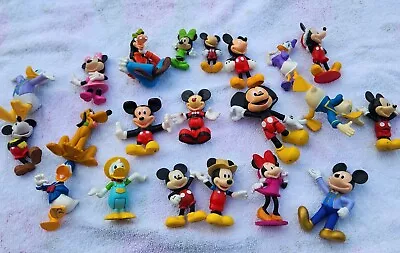 Mixed Lot Of 21 Disney PVC Figures Figures Mickey Minnie Donald Daisy Goofy Toys • $14