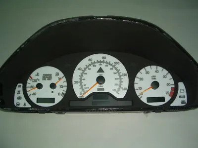 AMG Style White Gauge Face Overlay For 1996-2000 Mercedes Benz W202 Class • $17.95
