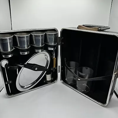 Vintage TRAV-L BAR EXECUTAIN 101 Ever Wear Suitcase Cocktail Set Complete NO KEY • $49