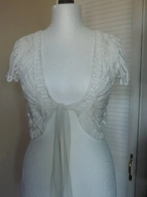 £3.99 • Buy Wallis Beautiful Ivory Tie Front Top Size Small