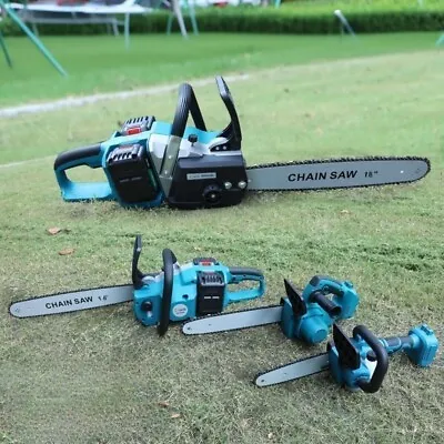 4 -10  Brushless Cordless Chainsaw Powerful Wood Cutter Saw Batteries For Makita • £37.59