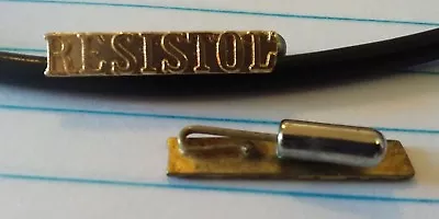 Vintage Resistol Hat Pin Brass Background • $14.95