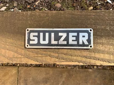 British Railways SULZER Diesel Locomotive Engine Plate • £25