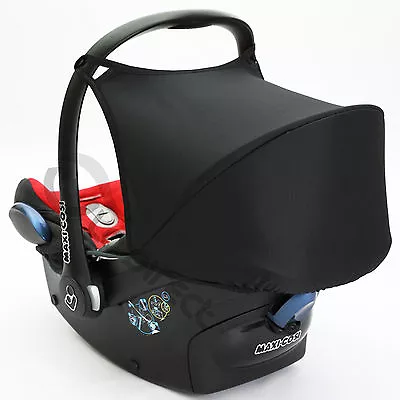 Hood Sun Shade UV 50+ To Fit Maxi Cosi CabrioFix Cabrio Car Seat Canopy (black)  • £7.99