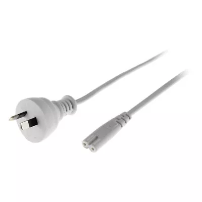$14.77 • Buy Doss 2m 240v Ac Mains To Fig 8 Iec-c7 Round Fig8 White 720acw