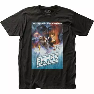$16.24 • Buy Star Wars ESB T Shirt Licensed Movie Retro Classic Tee Empire Strikes Back Black