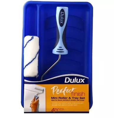 Dulux - Perfect Finish Mini Paint Roller & Tray Set 112mm • £11.58