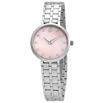 Ladies' Movado Kora Diamond Pink Mother-of-Pearl Dial Watch / NEW WITH TAGS • $369.99