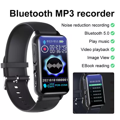 Voice Activated Recorder Bracelet Watch 32GB 36 Hours Capacity Pedometer 200mAh • $33.14