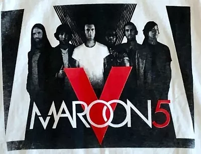 Maroon 5 T Shirt Rock T Shirt Pop Music T Shirt Mens Large Concert T Shirt • $11.39