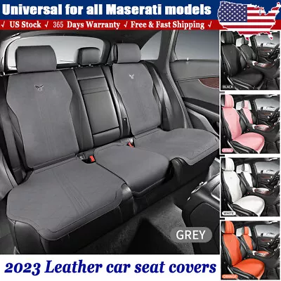 2024 Suede Leather Car Seat Covers 2/5 Seat Cushions For Maserati Auto Interior • $110.21