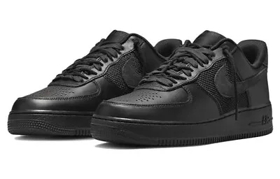 Nike AIR FORCE 1 Low SP Slam Jam Black Shoes UK 7.5 /EU 42 /US 8.5 RRP£149 • £109.99