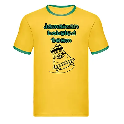 JAMAICAN BOBSLED TEAM T-SHIRT - Jamaica Reggae Funny Fancy Dress - Size S To XXL • $27.61