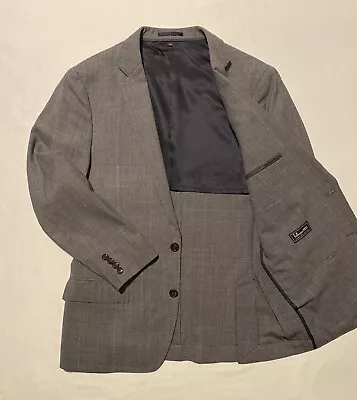 J.Crew Ludlow Traveller Tollegno1900 Plaid Halflined Wool Men Sport Coat 38R EUC • $120