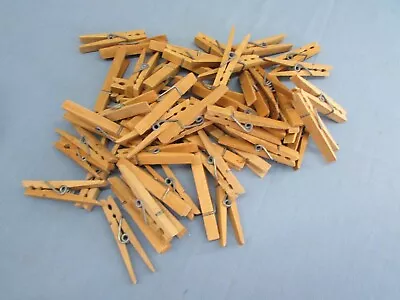 Lot Of 55 Vintage Wooden Clothes Pins • $9.99