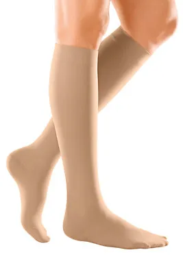 Duomed Soft Below Knee SAND Support Stockings Varicose Vein Compression Socks • £20.25