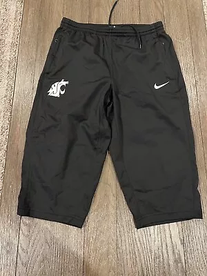 Mens Nike Washington State Cougars 3/4 Soccer Futbol Pants Black Small • $56