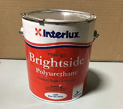 $100 • Buy Interlux Brightside Polyurethane Marine Topside Paint - Blue-Glo White *RUST*