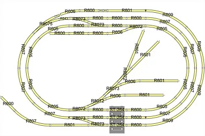 Hornby Or Peco 00 Gauge Nickel Silver Layout For R8011 Trakmat - Option 2 • £204.50