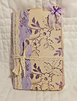 Handmade Precious Purple Vintage Style Junk Journal • $19.99