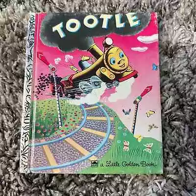 Vintage VTG Little Golden Book Tootle Train Junk Journal Ephemera • $3.99