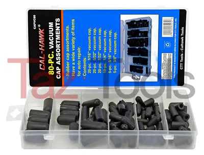 80 Pc Carburetor And Vacuum Rubber Cap Plug  Assortment Kit Intake Vacuum Lines  • $11.98